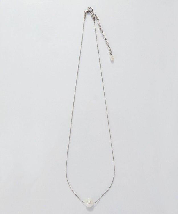 Phoebe 【金属アレルギー対応】ワントップパールネックレス　シルバー/サージカルステンレス シルバー