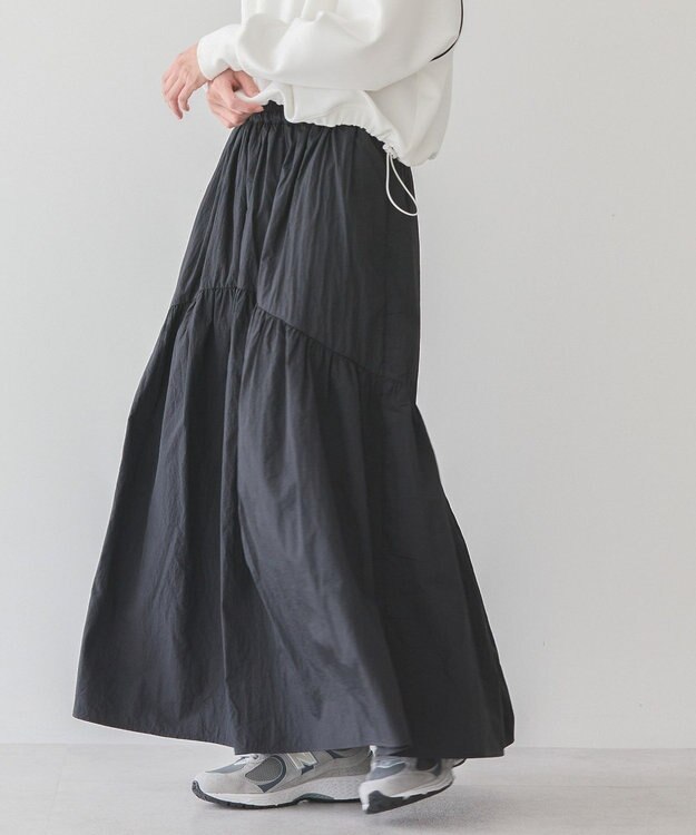 AMERICAN HOLIC ティアードギャザースカート Black