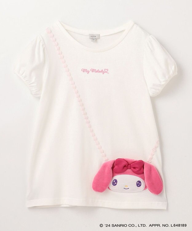ANY KIDS 【サンリオキャラクターズ×any FAM】ポシェットTシャツ ホワイト×マイメロディ
