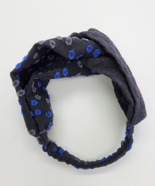 POLS ジャガード織 ヘアバンド ブラック