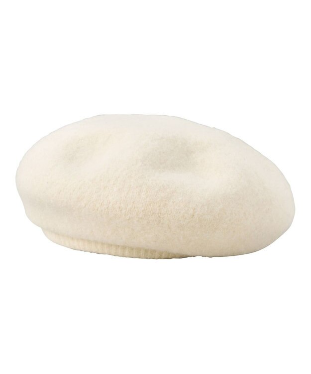 MOONBAT バスクリブ付きベレー帽 オフホワイト