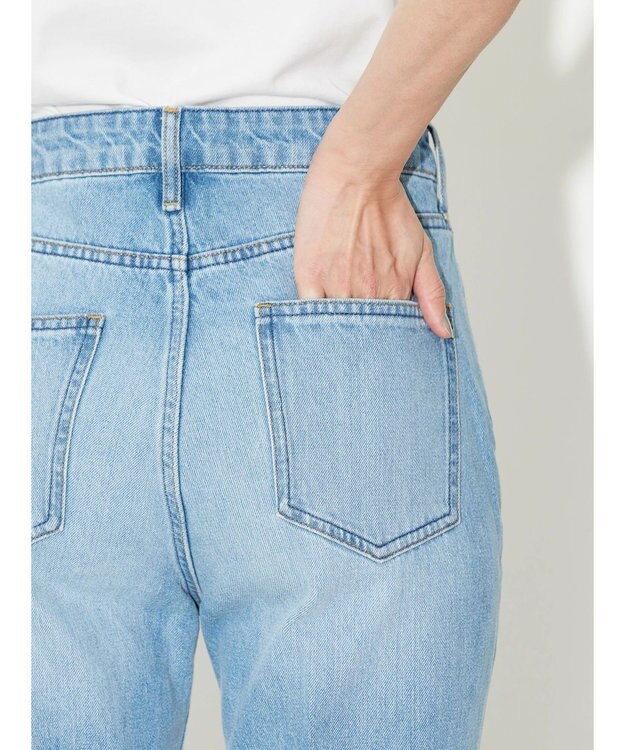 AMERICAN HOLIC センタープレスフレアデニム Light Indigo