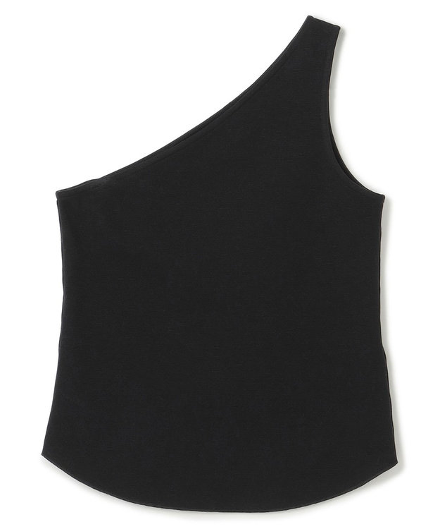 uncrave コットンミラノ ワンショルダー トップス（uncrave WHITE） ブラック