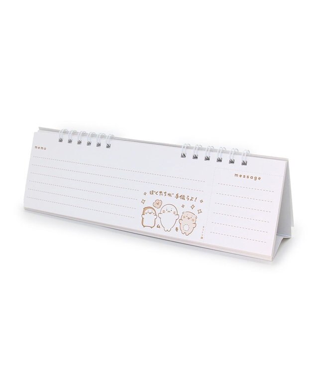Mother garden しろたん しろたん＆らっこいぬ 2024年 スリム卓上カレンダー スリム卓上カレンダー