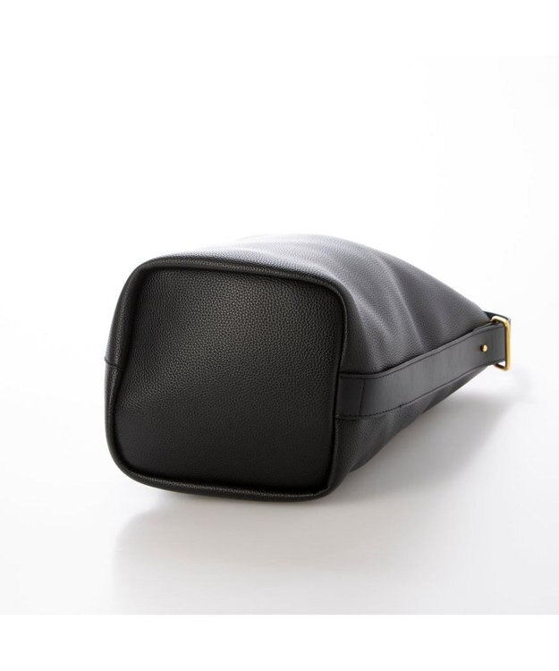 UNBILLION カシュカシュ cachecache / シボフェイクレザーソフトホーボーバッグ ブラック