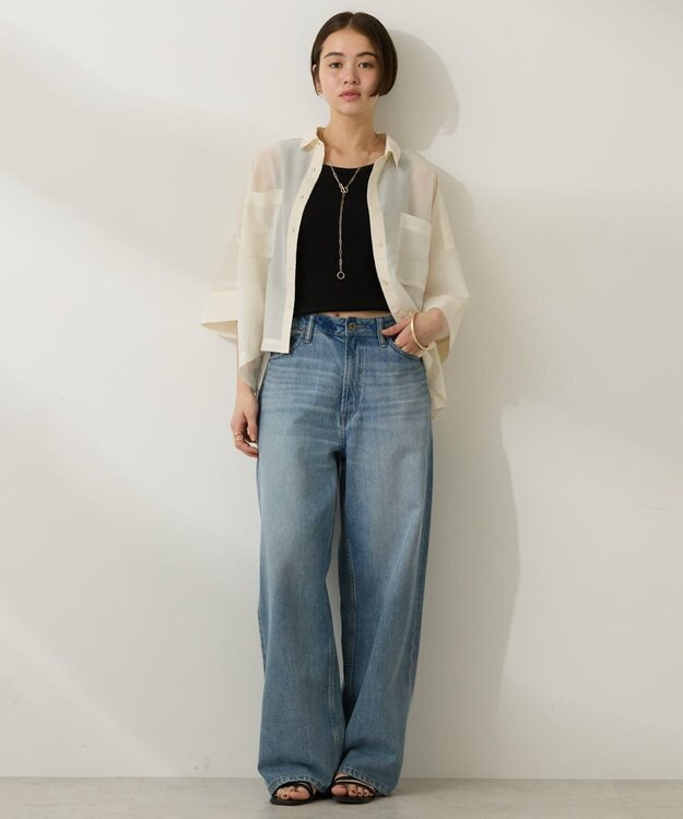 AMERICAN HOLIC ワイドデニム Light Indigo