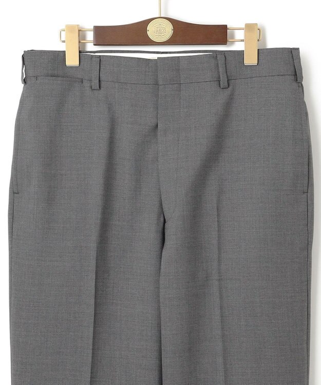 J.PRESS MEN 【J.PRESS ORIGINALS】PEPPIN MERINO TROPICAL PIPED STEM TROUSERS / JAPAN MADE ライトグレー系