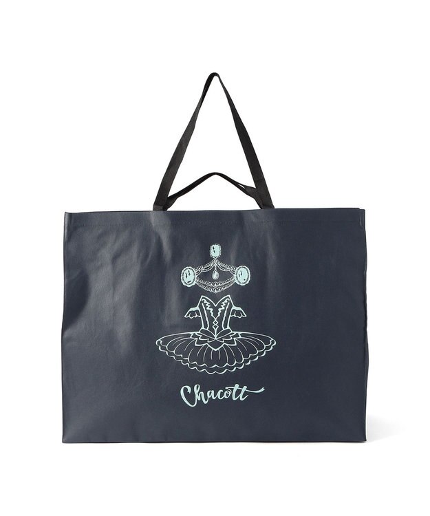 Chacott ジュエルチュチュ不織布バッグL ネイビー