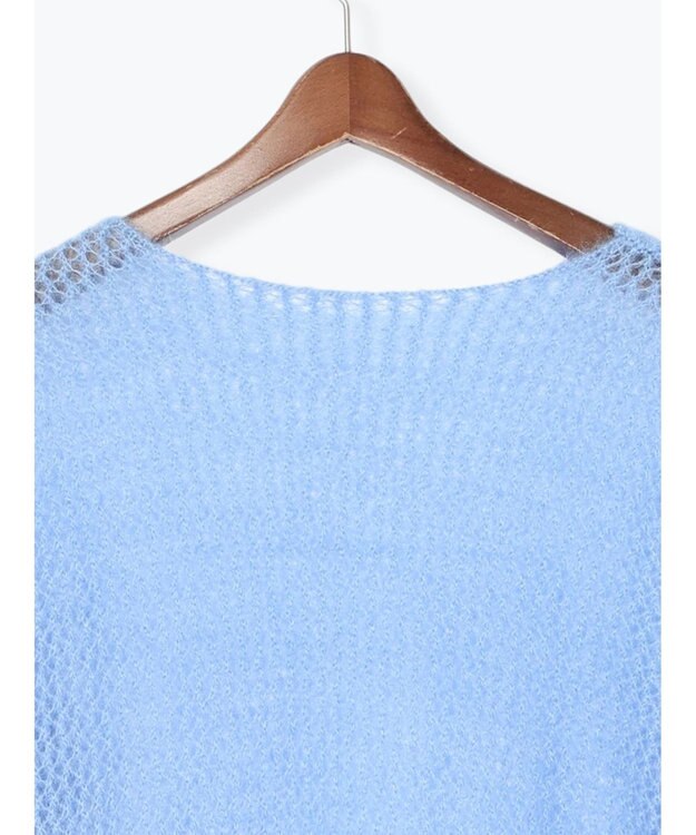 Te chichi 【泉 里香さん着用・Oggi.jp10/23掲載】キャットヤーンメッシュニット ブルー