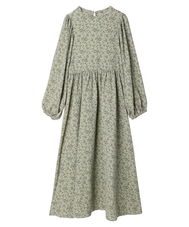 Green Parks ・Ｐｅｔｉｔ　Ｆｌｅｕｒ　フラワーｐｔワンピース Light Khaki