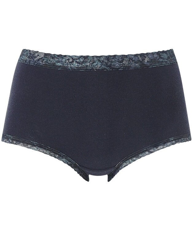 Wing ショーツ 綿混(身生地部) やさしい肌あたり 【デイリーフィット やわらかコットン】 はきこみ丈ふかめ EC3230 ウイング／ワコール ダークブラウン