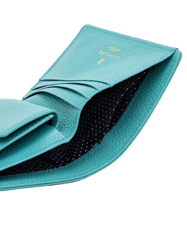 LANVIN en Bleu リュバン コンパクト二つ折り財布 ブルー