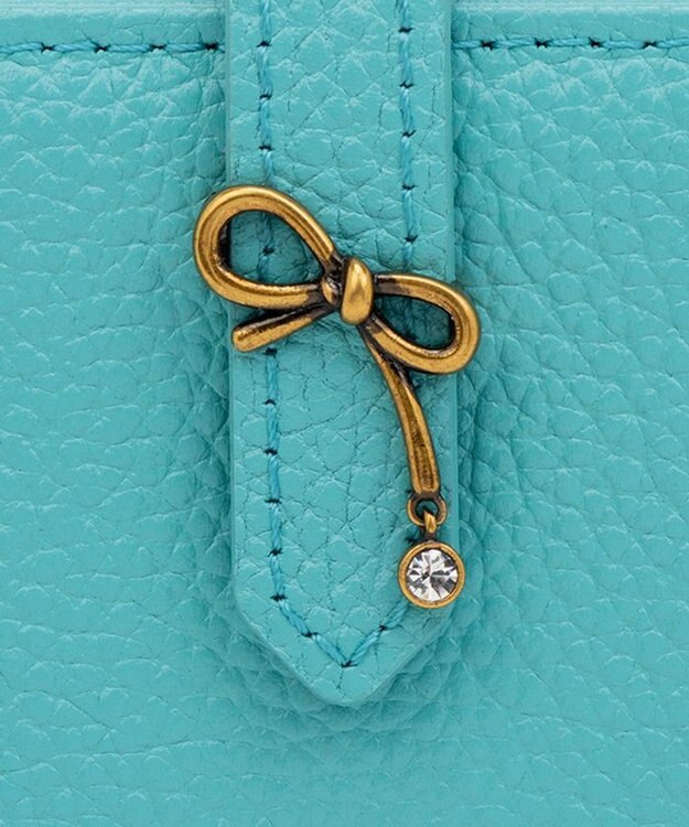 LANVIN en Bleu リュバン コンパクト二つ折り財布 ブルー