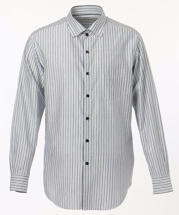 JOSEPH ABBOUD 【キングサイズ】JCサテンストライプ　シャツ ネイビー系1