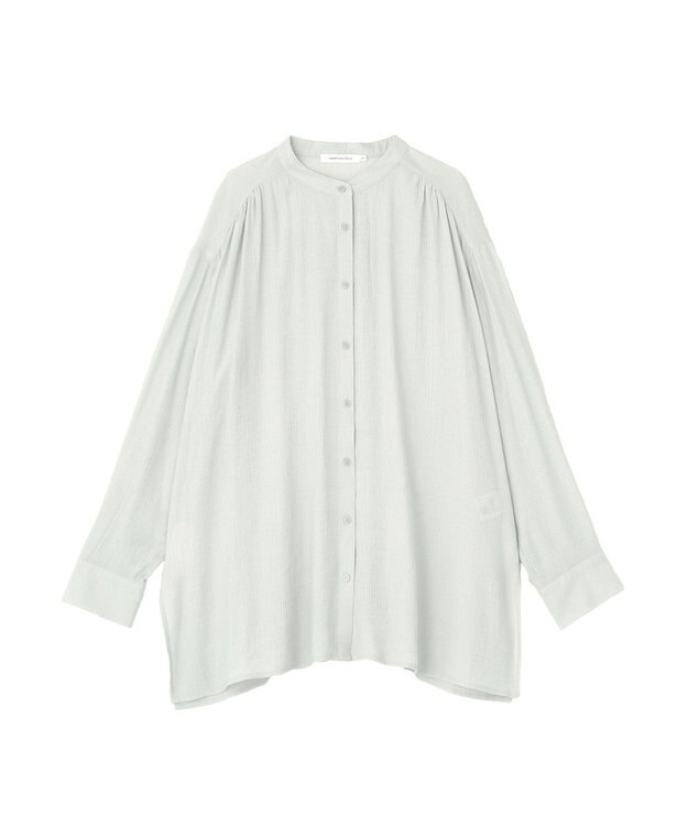 AMERICAN HOLIC 楊柳バンドカラーシャツ Mint