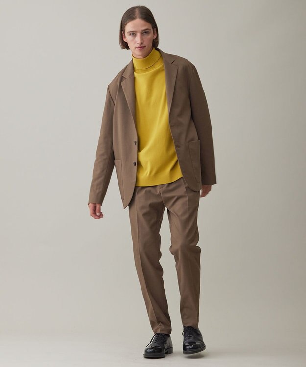 UNFILO MENS フレキシブルウェア テーラードジャケット [23年秋冬商品] ブラウン