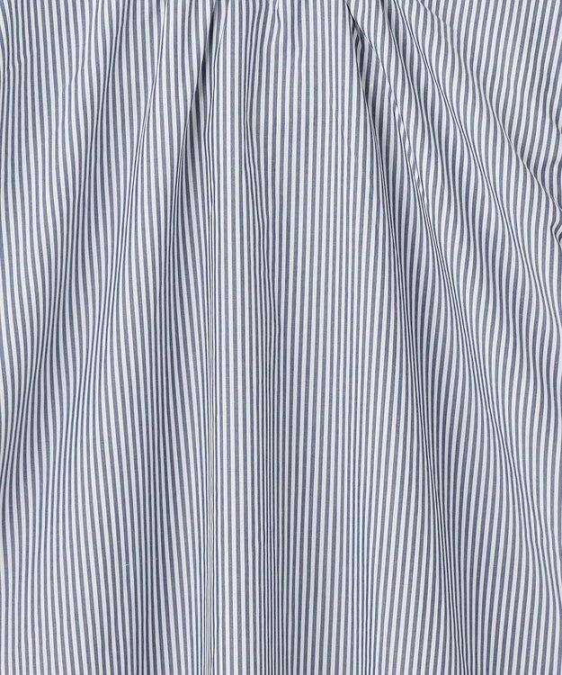 ANY 【UVカット/抗菌防臭/速乾】エニィファンクション　フリルモックブラウス ブルーストライプ