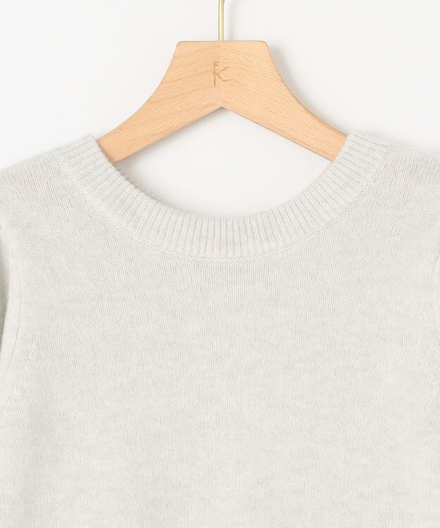 組曲 【8色展開・前後着用可】ウールカシミヤミックス パフスリーブ ニット 【WEB限定】シルバーグレー系9