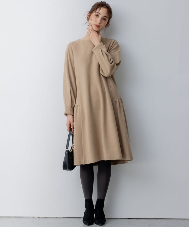 組曲 【WEB限定】ティアードリトルワンピース ベージュ系