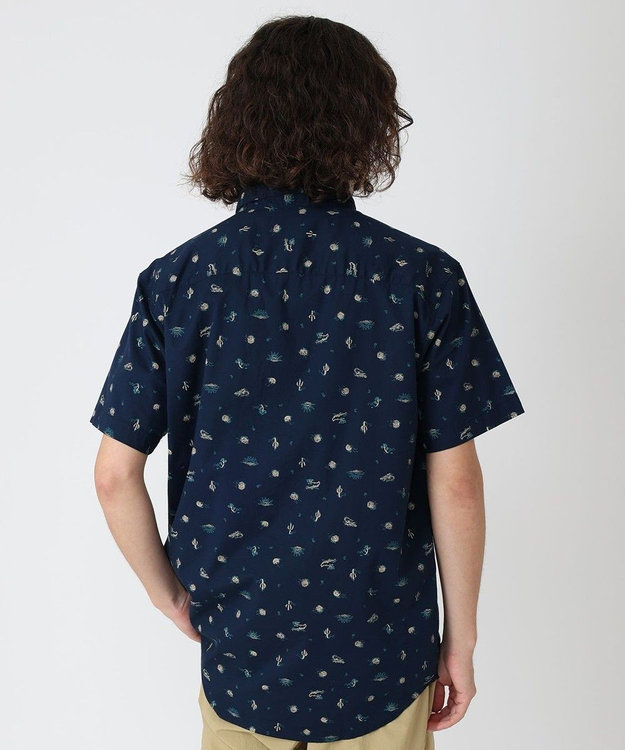 Columbia Columbia/ ラピッドリバーズプリントショートスリーブシャツ /コロンビア Collegiate Navy Deserted