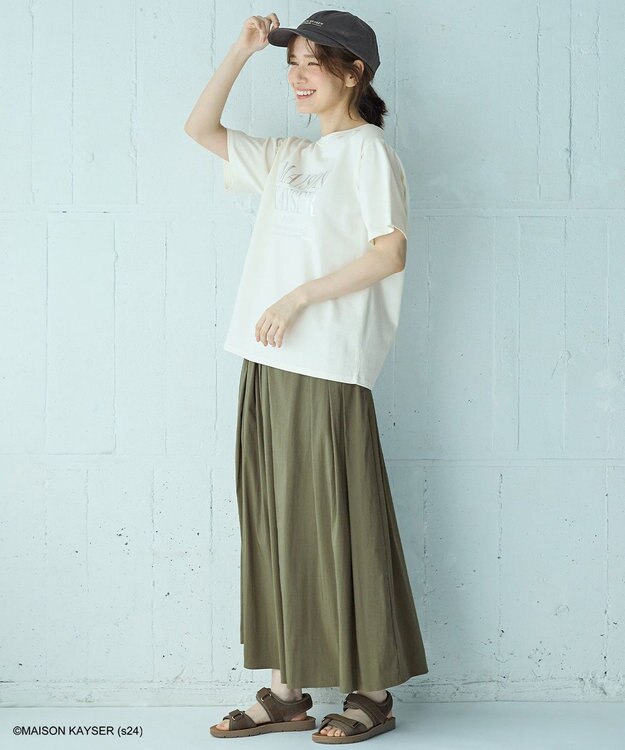 ANY 【MAISON KAYSERコラボ】刺繍ロゴキャップ グレー