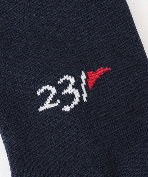 23区GOLF 【WOMEN】フラッグモチーフ ニーハイソックス ネイビー系