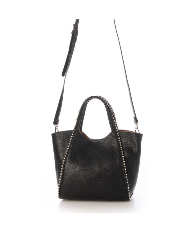 UNBILLION 【テレビ ドラマ着用アイテム】カシュカシュ cachecache / ボールチェーン2wayミニトートバッグ ブラック