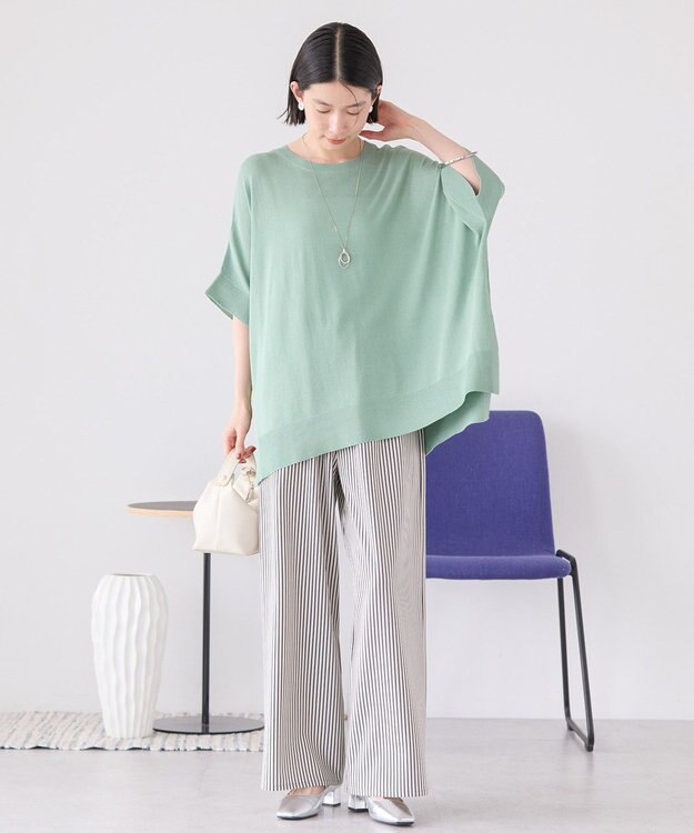 AMERICAN HOLIC 接触冷感サイドスリットニットプルオーバー Mint