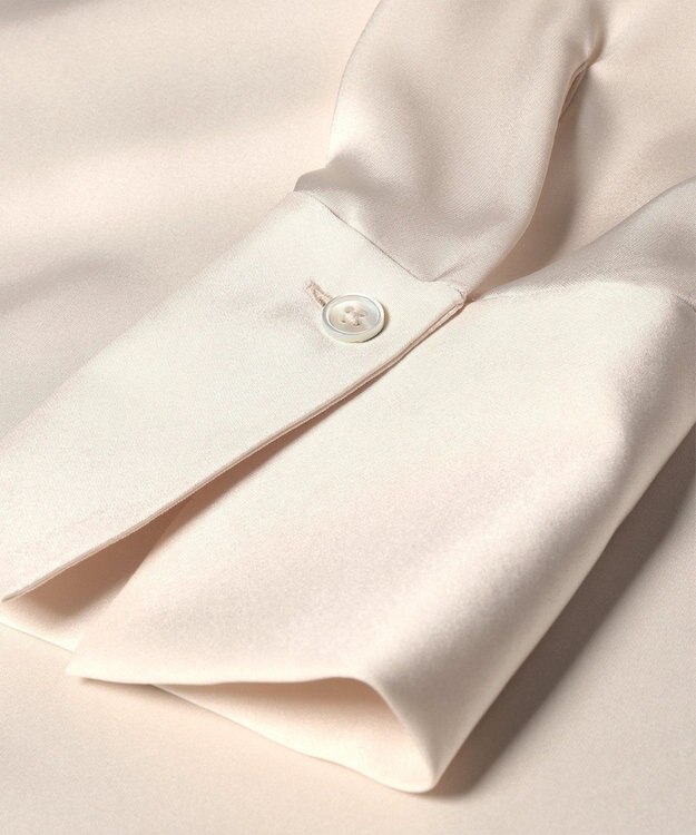 Paul Smith サテン ボウタイ ブラウス オフホワイト