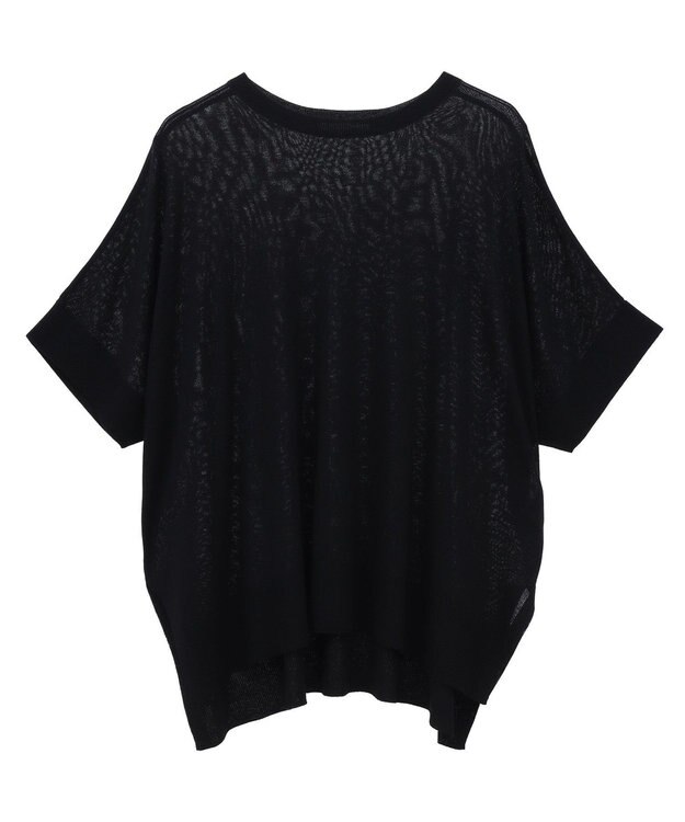 AMERICAN HOLIC 接触冷感サイドスリットニットプルオーバー Black