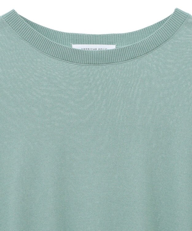 AMERICAN HOLIC 接触冷感サイドスリットニットプルオーバー Mint
