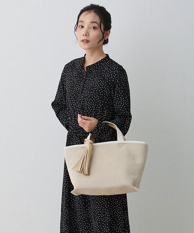 ROOTOTE 1071【幅広マチ】LT.デリ.ワイド.ツーカラー-B 01：ホワイト×ゴールド