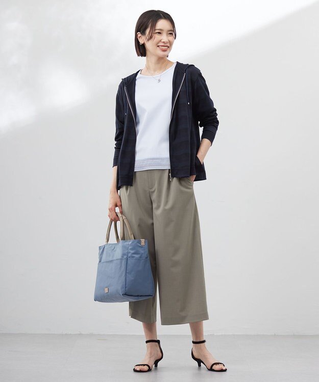 J.PRESS LADIES 【リバーシブル】ナイロン トート ベージュ系