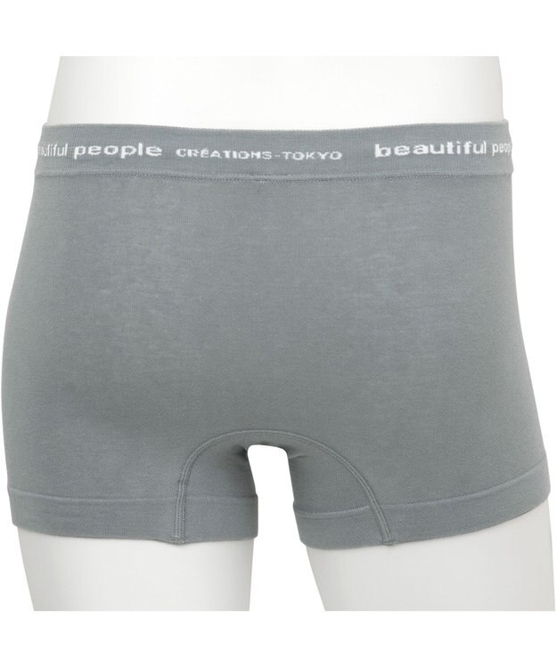 WACOAL MEN ユニセックス <beautiful people>コラボ 【PANTS HOLIC】 ボクサーパンツ ワンサイズ（S-LL） オーガニック綿混 前閉じ 下着 レディース メンズ WT8000 /ワコールメン グレー