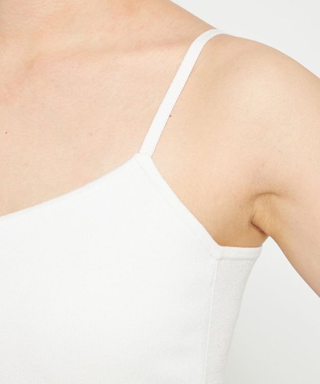 uncrave スムースニット キャミソール(カップ付き) オフ