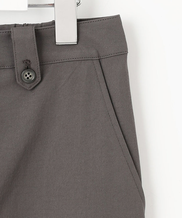 J.PRESS LADIES L 【洗える・吸水速乾】麻シェルドライ テーパード パンツ スレート系