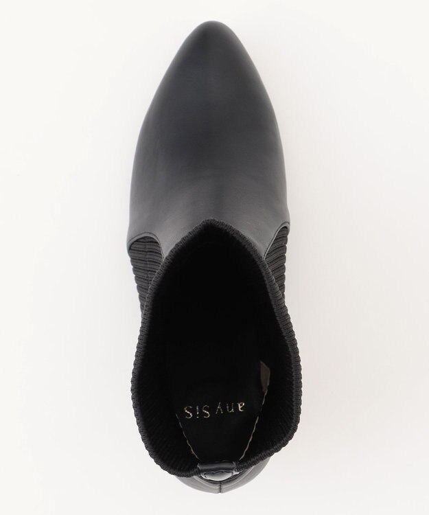 ANY SIS 【23.0~24.5cm】リブポインテッド ブーツ ブラック