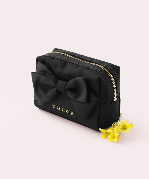 TOCCA RIBBON KNOT POUCH ポーチ ブラック系