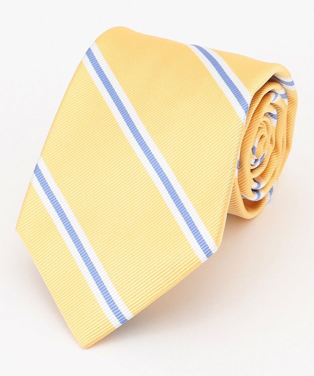 J.PRESS MEN 【JAPANESE TWILL&REPPE STRIPE COLLECTION】レジメンタルネクタイ イエロー系2