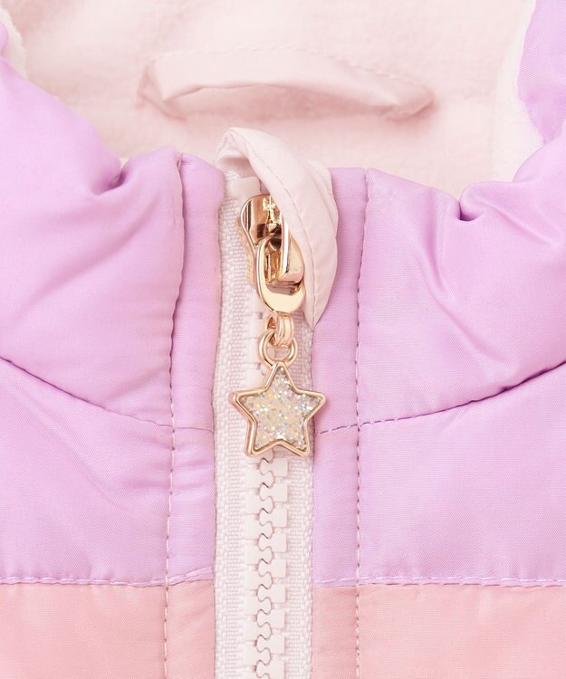 ANY KIDS 【洗濯機OK】中綿 ガーリー コート ピンク系