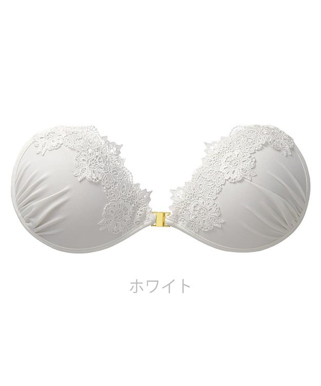 BRADELIS New York 【NuBra / ボリュームアップ】パテッドヌーブラ クローデット 蒸れにくい バックレス コレクション デザインヌーブラ 正規品 ホワイト
