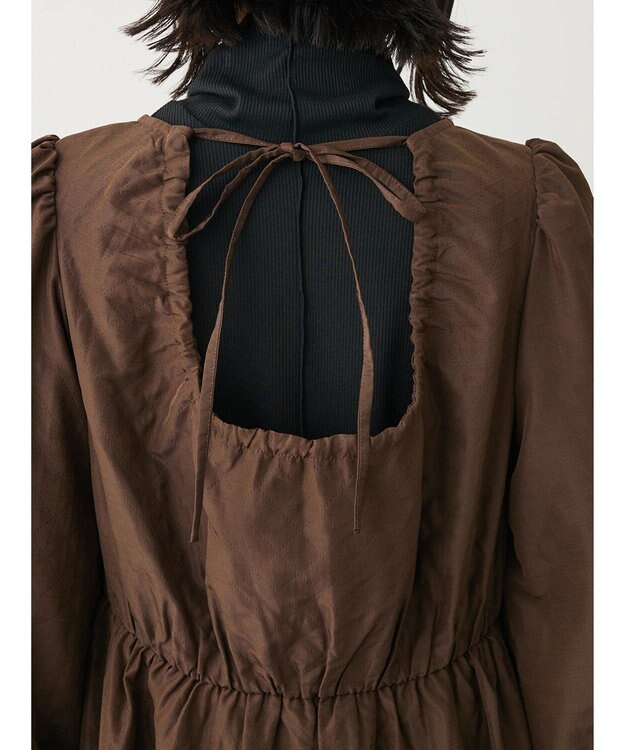 Green Parks ・ＳＵＧＡＲ　ＳＰＯＯＮ　バックオープンワンピース Brown