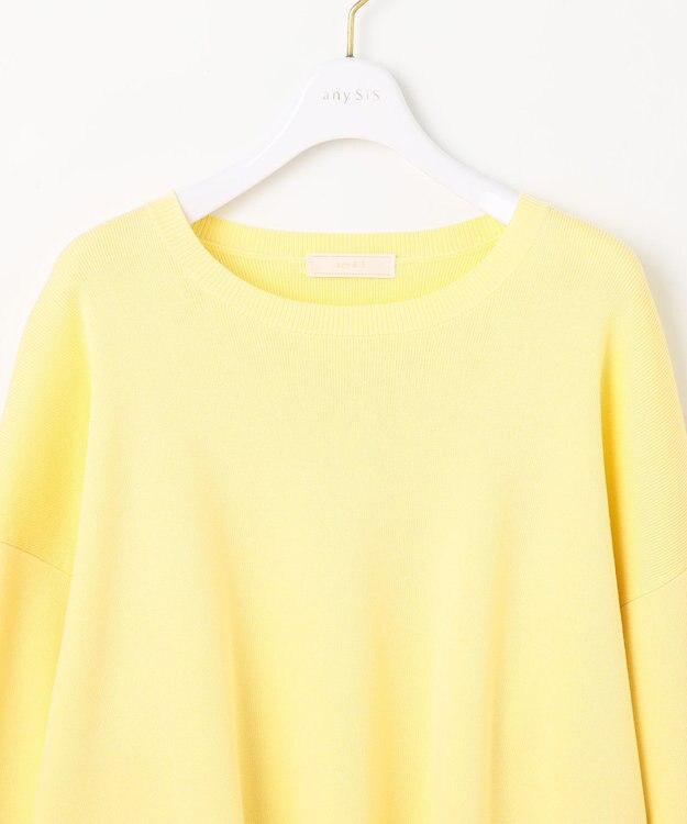 ANY SIS L 【花粉対策】ドルマン ニット イエロー