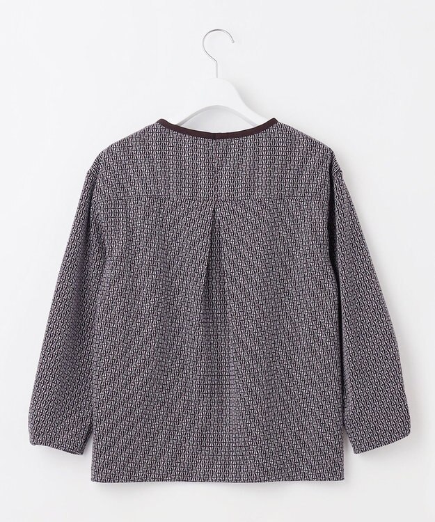 J.PRESS LADIES S 幾何ジャカード カットソー ネイビー系5