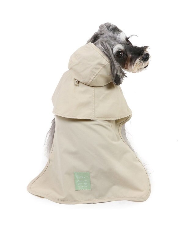 PET PARADISE ペットパラダイス ケープ付きレインコート 小型犬 ベージュ