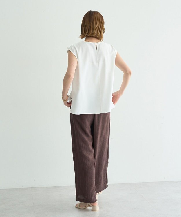 YECCA VECCA ドレープブラウス Off White