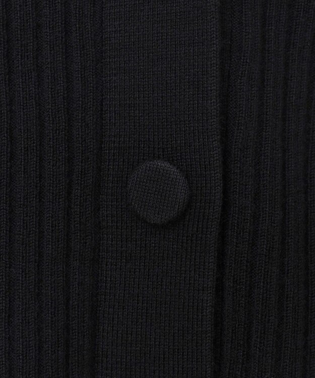 JOSEPH 【洗える】メリノリブ　ニットカーディガン Black