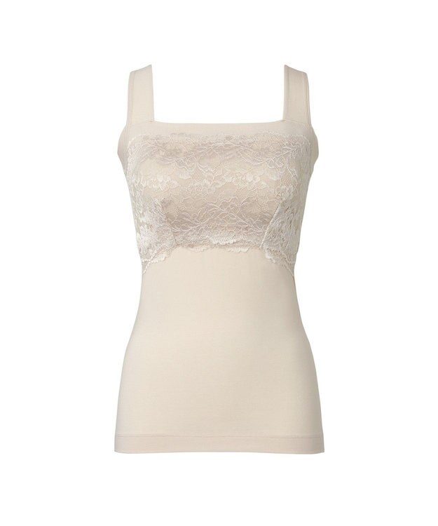 BRADELIS New York 【BRADELIS NewYork peace】ハッピーバストアップレーシーブラキャミソール23 バニラ