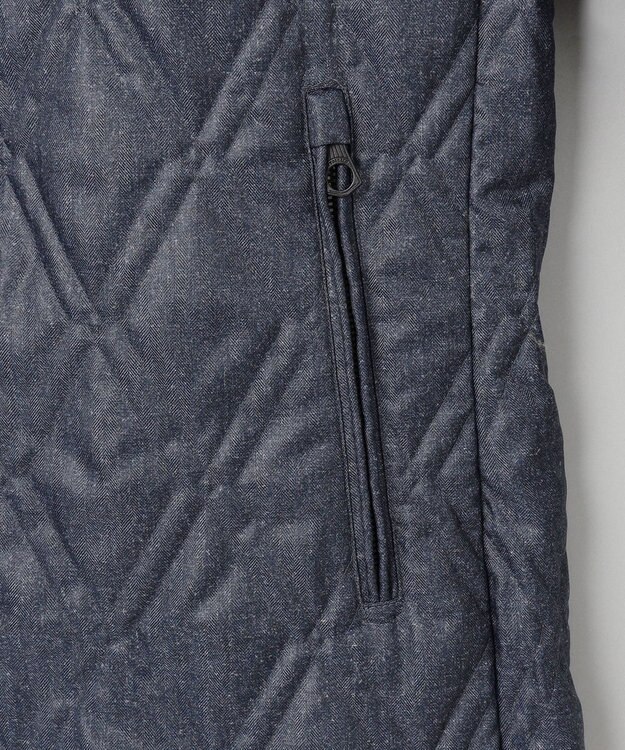 GOTAIRIKU 【仕事で着用可】ブライトシャンブレー キルティング ドレスダウン ネイビー系8