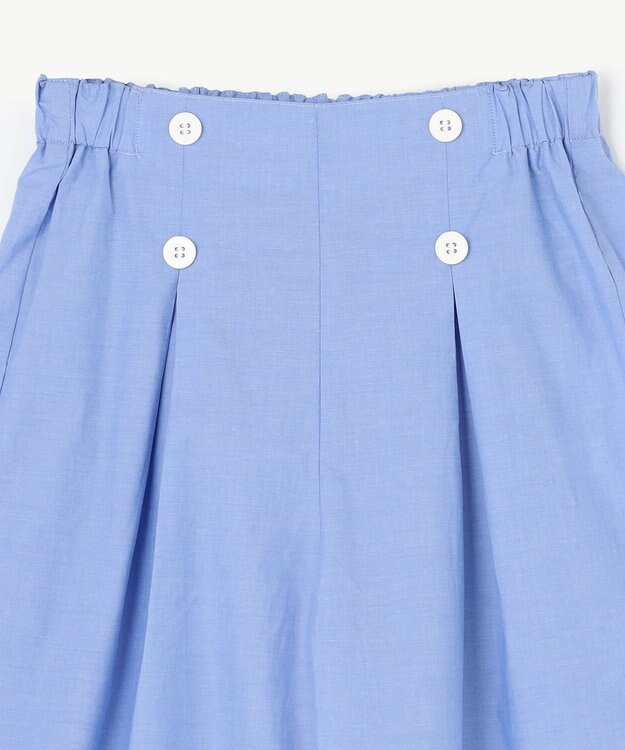 組曲 KIDS 【150-160㎝】シャンブレー ショートパンツ サックスブルー系